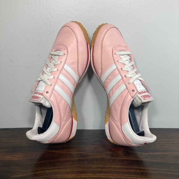 Adidas ADI Speed Pink White Leather Athletic Sneakers Womens Size 7 - Picture 5 of 8